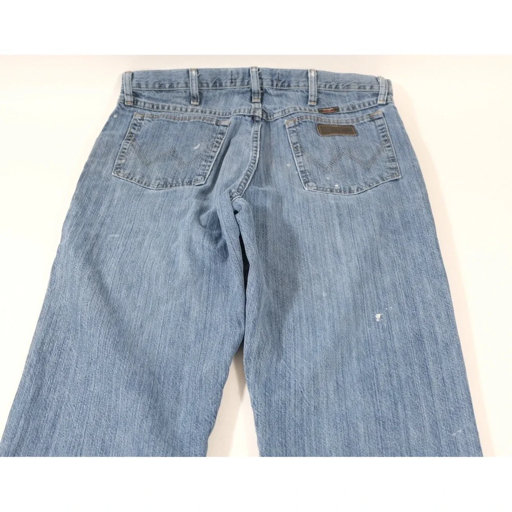 Wrangler Jeans Mens 34x32 Blue PBR Professional Bull Riders Straight Leg Denim